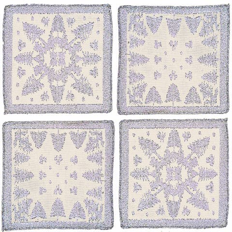 Scottish Leno Gauze Cocktail Napkins