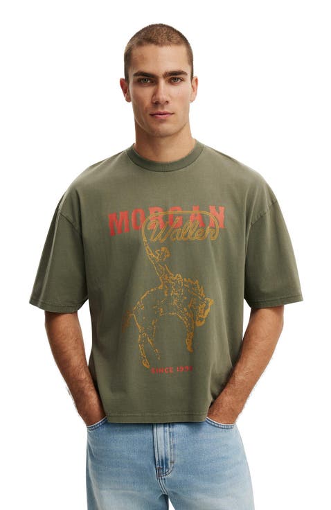 Men's Cropped Fit Music T-Shirt