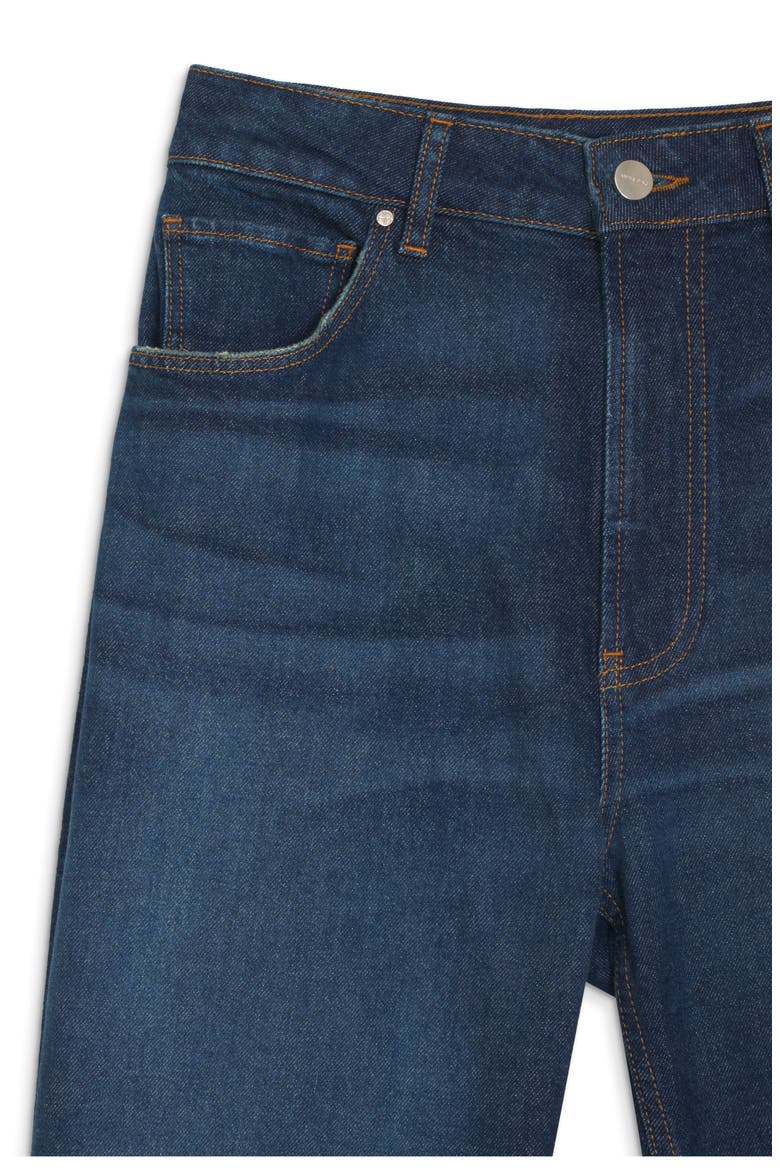 Clyde High Waist Tapered Leg Jeans, Alternate, color, MARE BLUE
