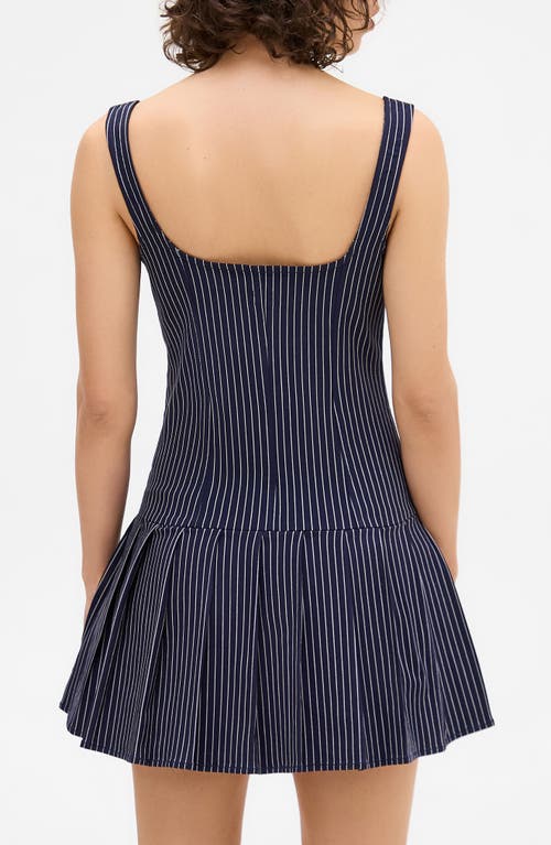 Bdg Urban Outfitters Pinstripe Pinafore Minidress In Multi
