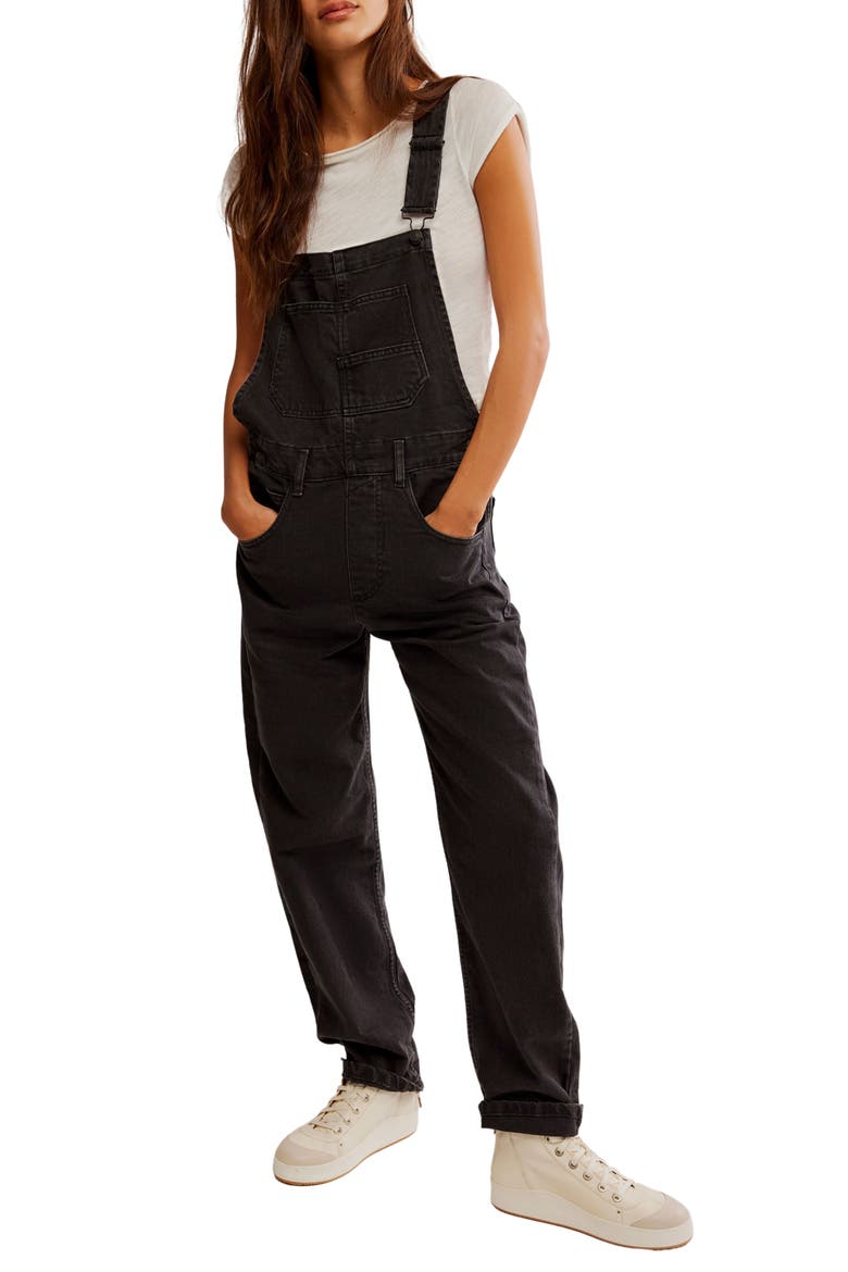 We the Free Ziggy Denim Overalls, Main, color, MINERAL BLACK