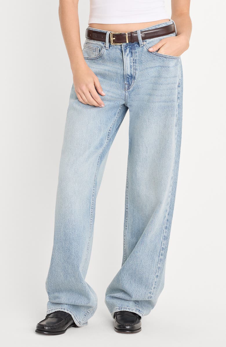 Good American Good '90s Straight Leg Jeans, Alternate, color, Indigo1257