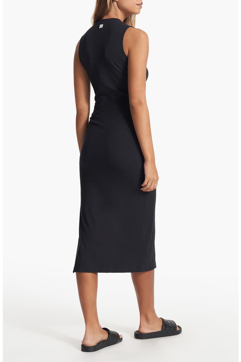 Pose Midi Tank Dress, Alternate, color, BLACK