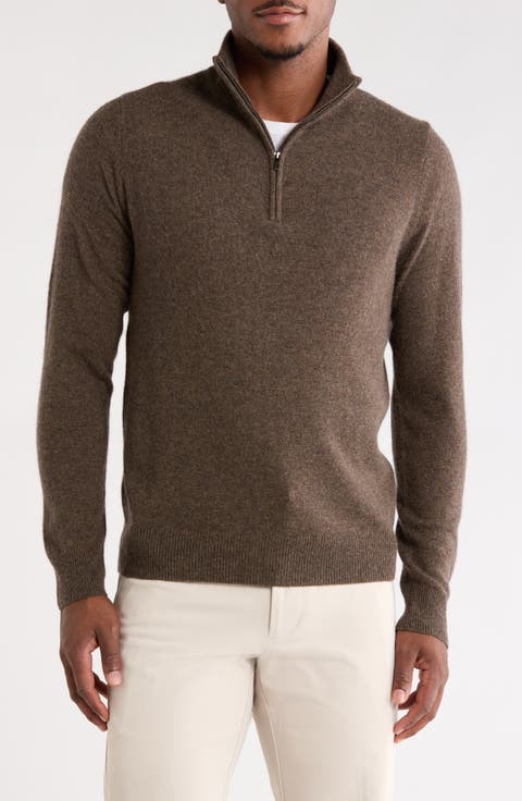 Cashmere Quarter Zip Sweater