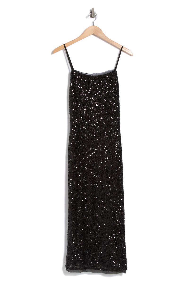 Know One Cares Sequin Bodycon Midi Dress, Alternate, color,