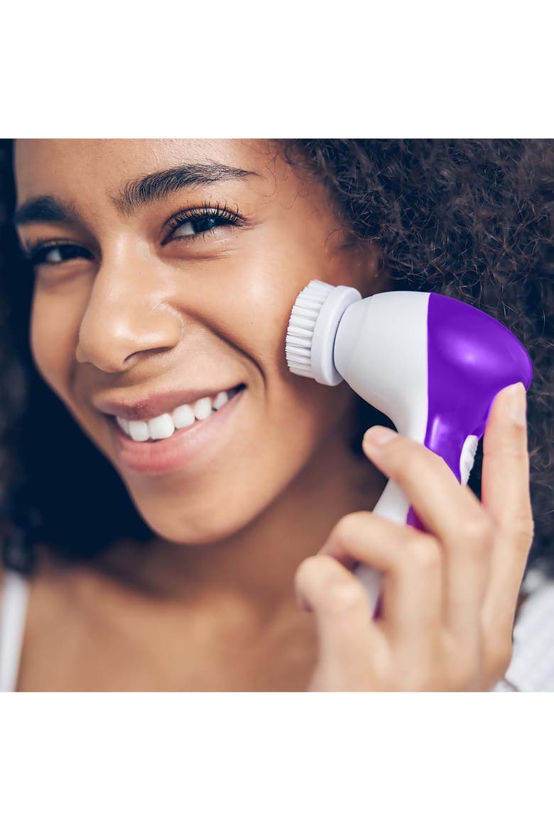 Advanced Facial Cleansing Brush, Alternate, color, Purple