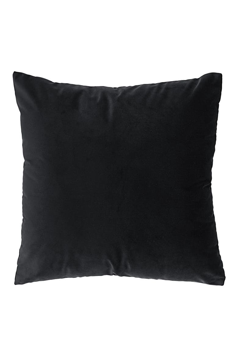 Anemone Accent Pillow, Main, color, BLACK