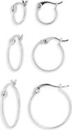 NORDSTROM RACK Set of 3 Demi Fine Hoop Earrings