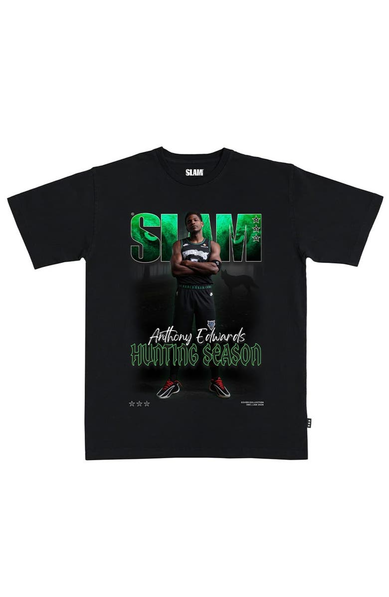 SLAM Unisex SLAM Anthony Edwards Black Minnesota Timberwolves Cover T-Shirt, Main, color, Black