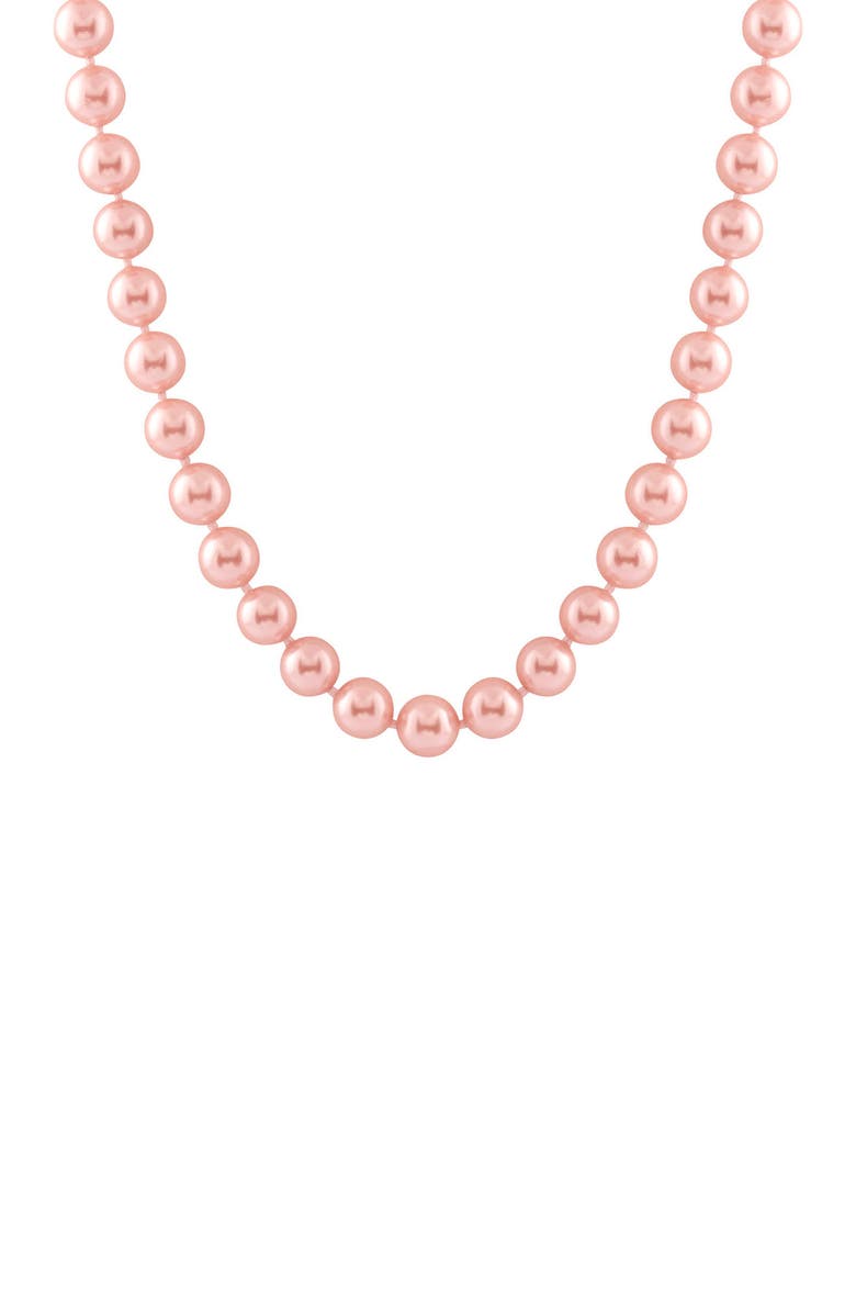 SPLENDID PEARLS 8-16mm Pink Graduated Shell Pearl Necklace, Main, color, 