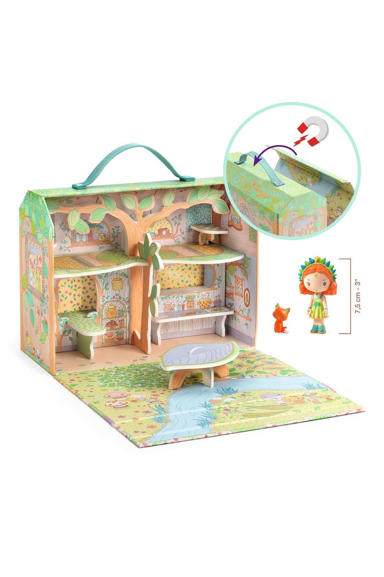 Tinyly Sylvia & Fox House Playset, Alternate, color, MULTI