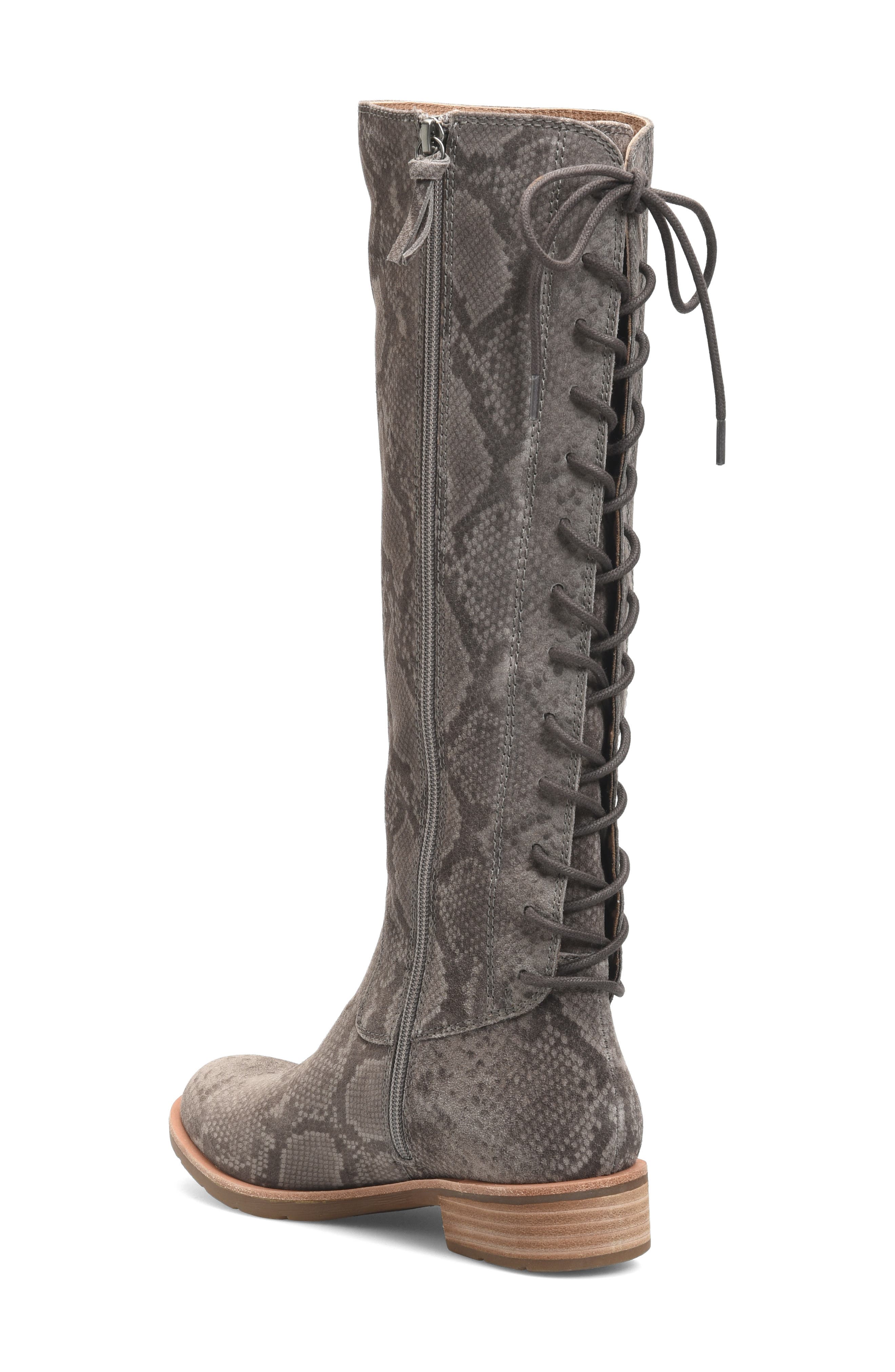 Sharnell II Waterproof Knee High Boot, Alternate, color, TAUPE SNAKE