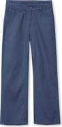 Lands' End Girls Wide Leg Twill Pants