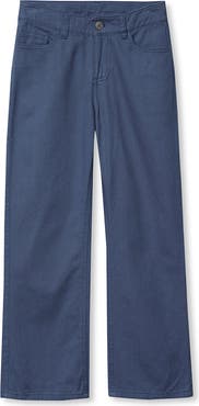 Lands' End Girls Wide Leg Twill Pants