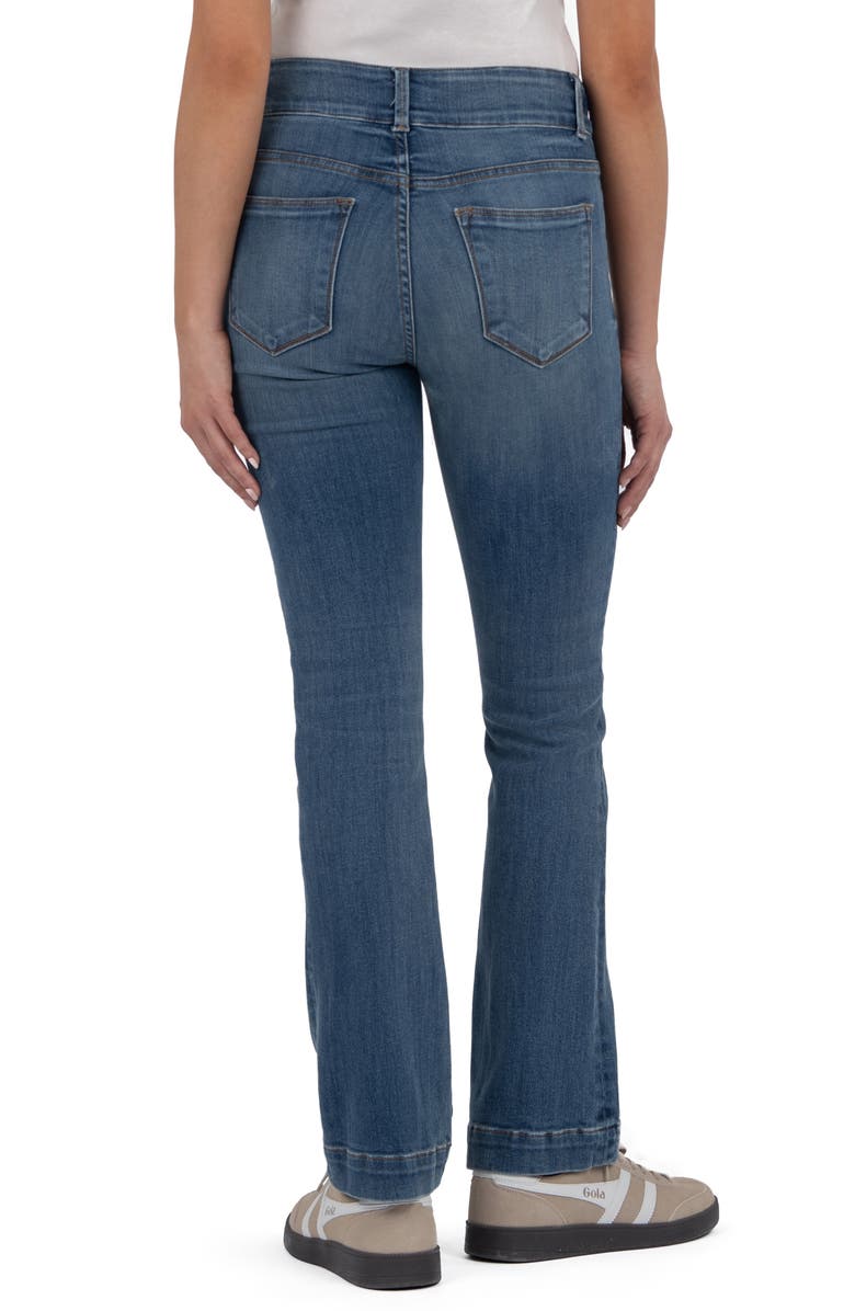 KUT from the Kloth Kelsey High Waist Kick Flare Jeans, Alternate, color, Zesty