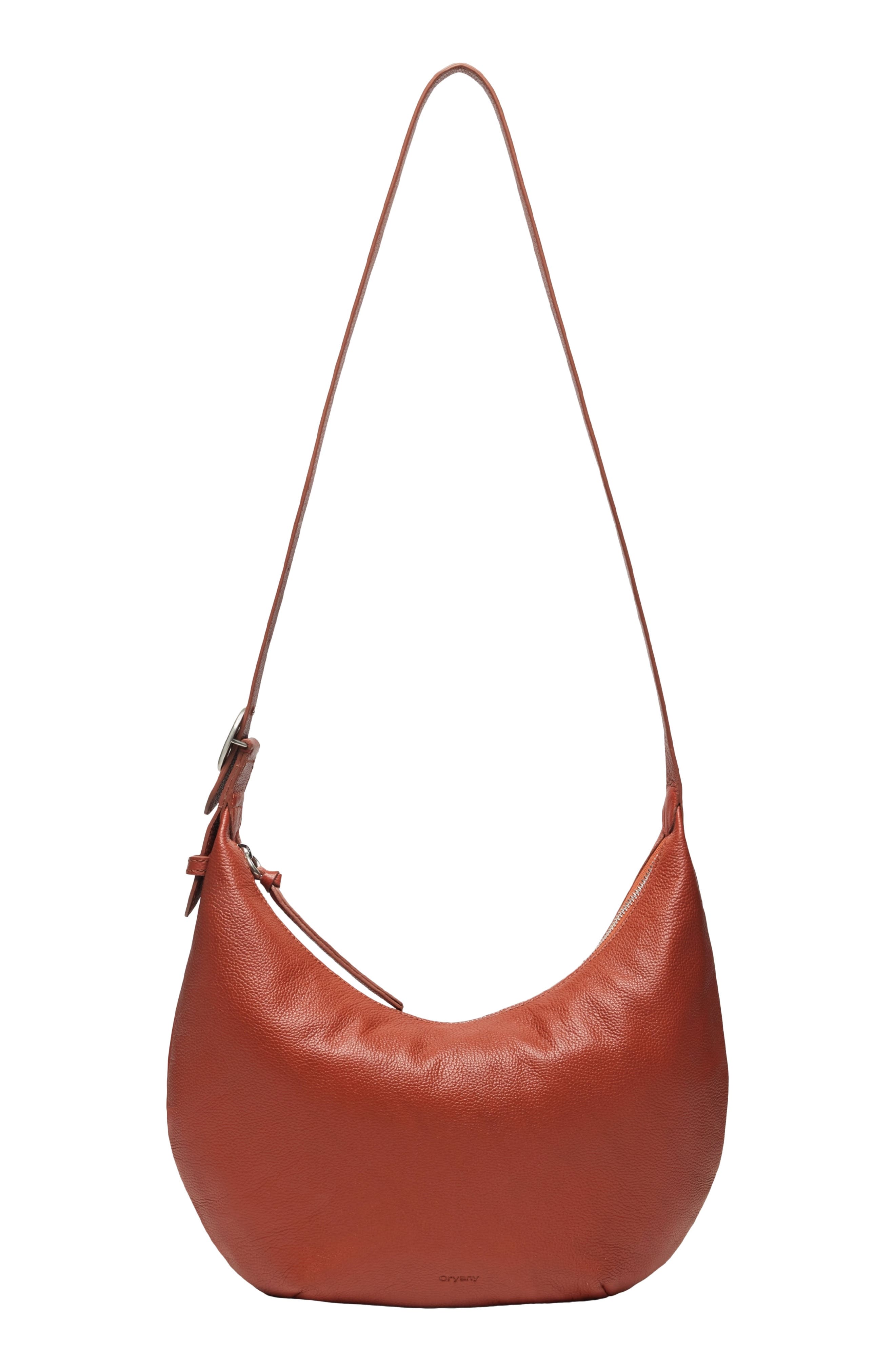 Oryany Crescent Leather Shoulder Bag, Alternate, color, 