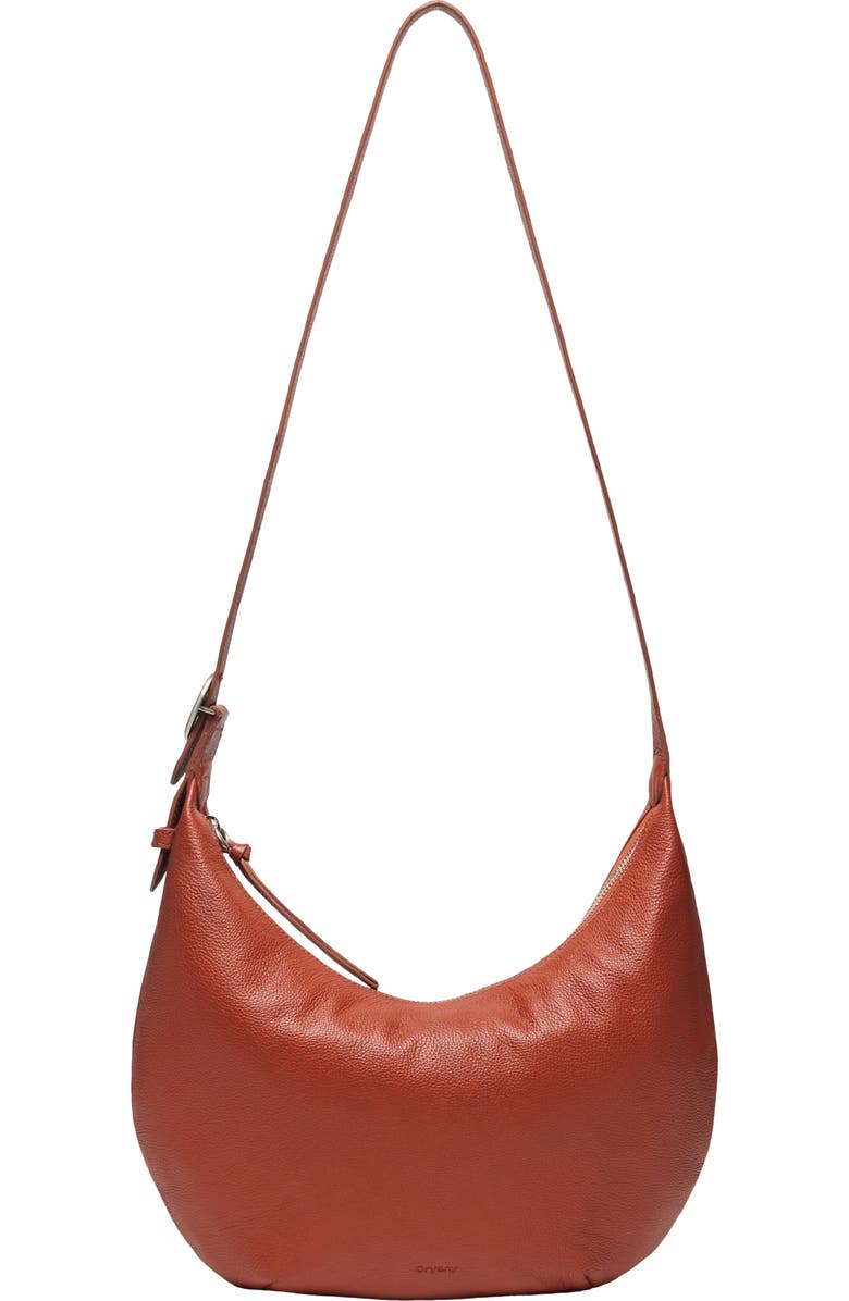 Oryany Crescent Leather Shoulder Bag, Alternate, color,