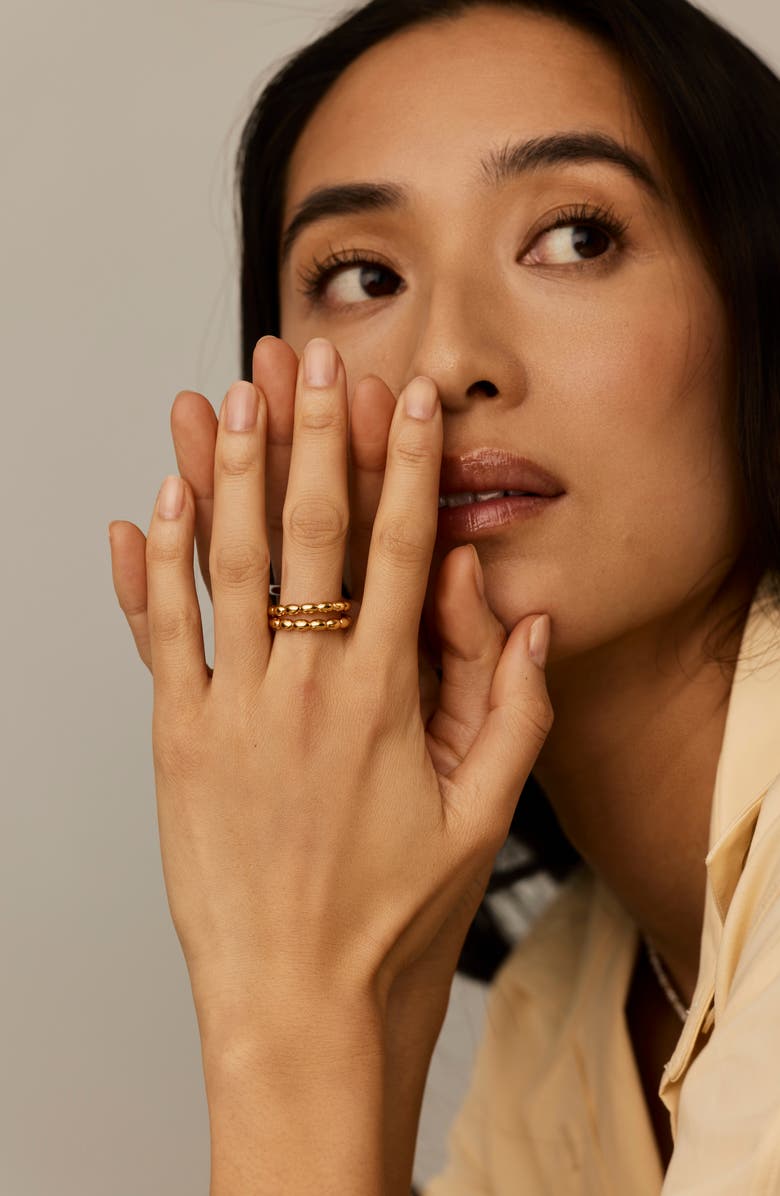 Missoma Molten Olive Stacking Ring, Alternate, color, Gold