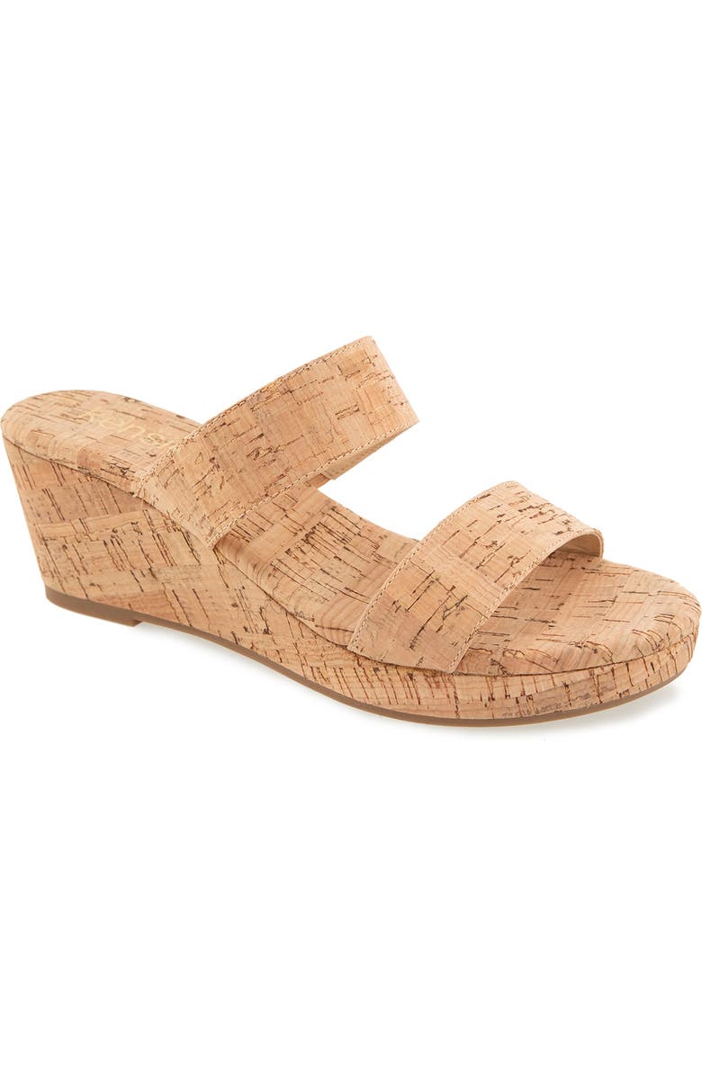 Kensie Jazzlyn Slide Sandal, Main, color, Cork