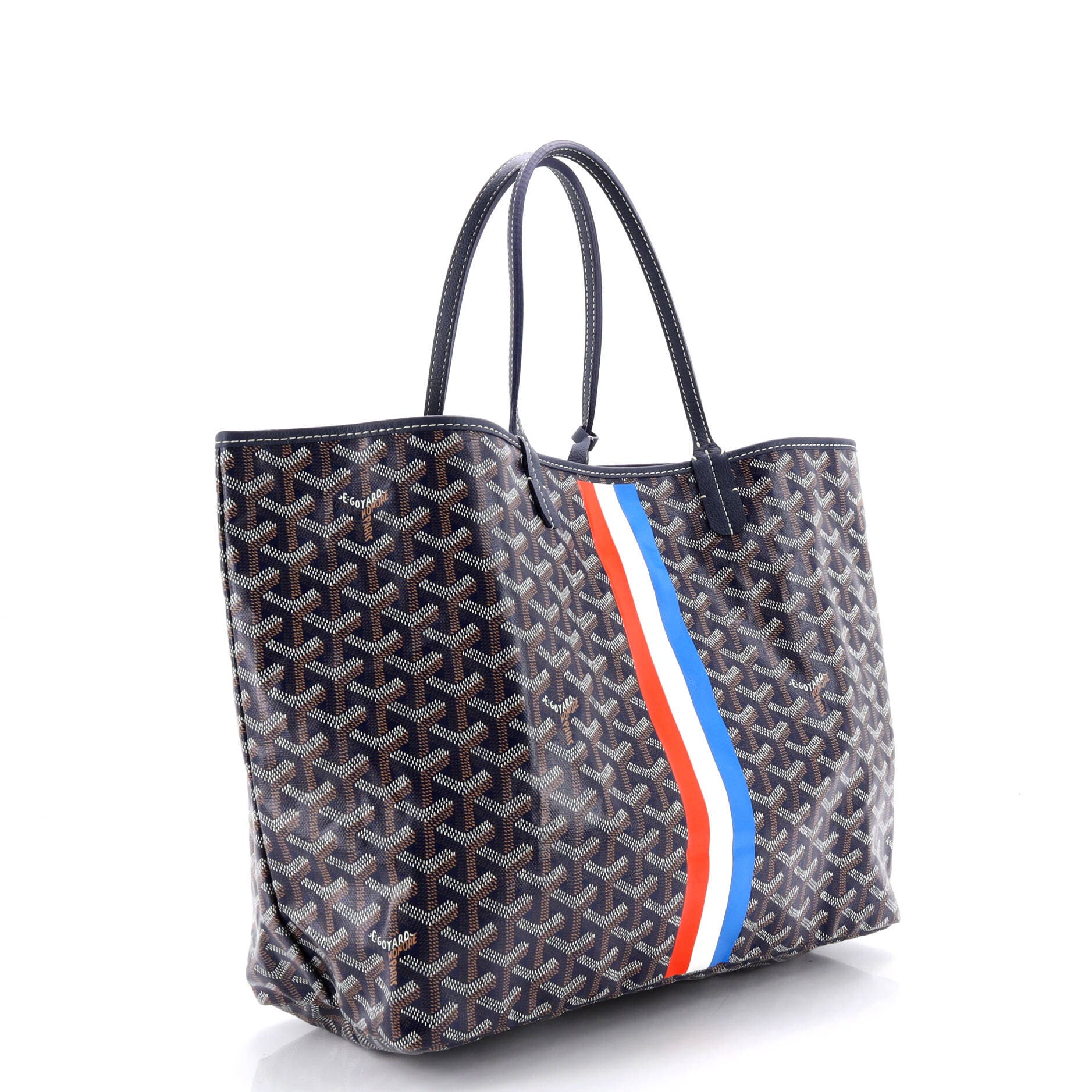 Pre-Owned Goyard Saint Louis Tote Coated Canvas PM, Alternate, color, Blue