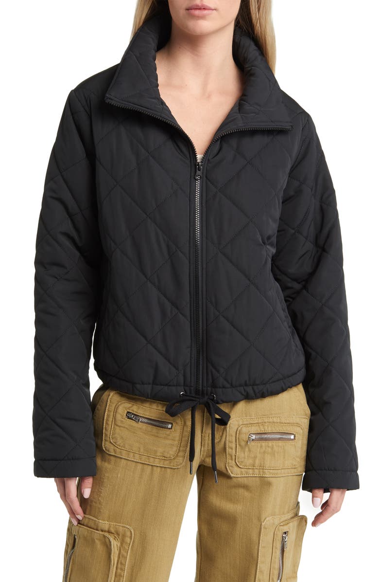 BP. Diamond Quilted Zip Jacket, Alternate, color,