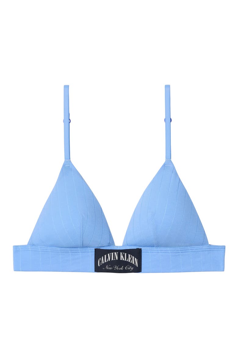 Heritage Classic Lightly Lined Triangle Bra, Alternate, color, BLUE DESCENT