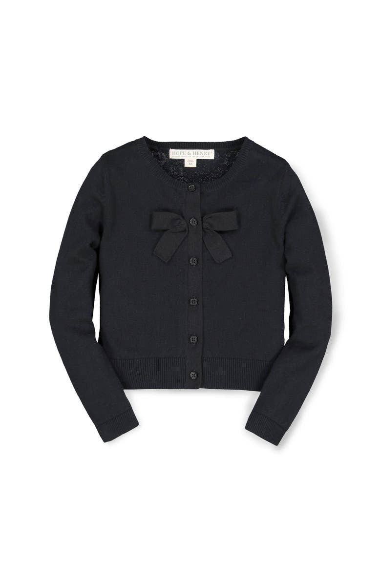Hope & Henry Girls' Bow Front Cardigan, Infant, Main, color, 
