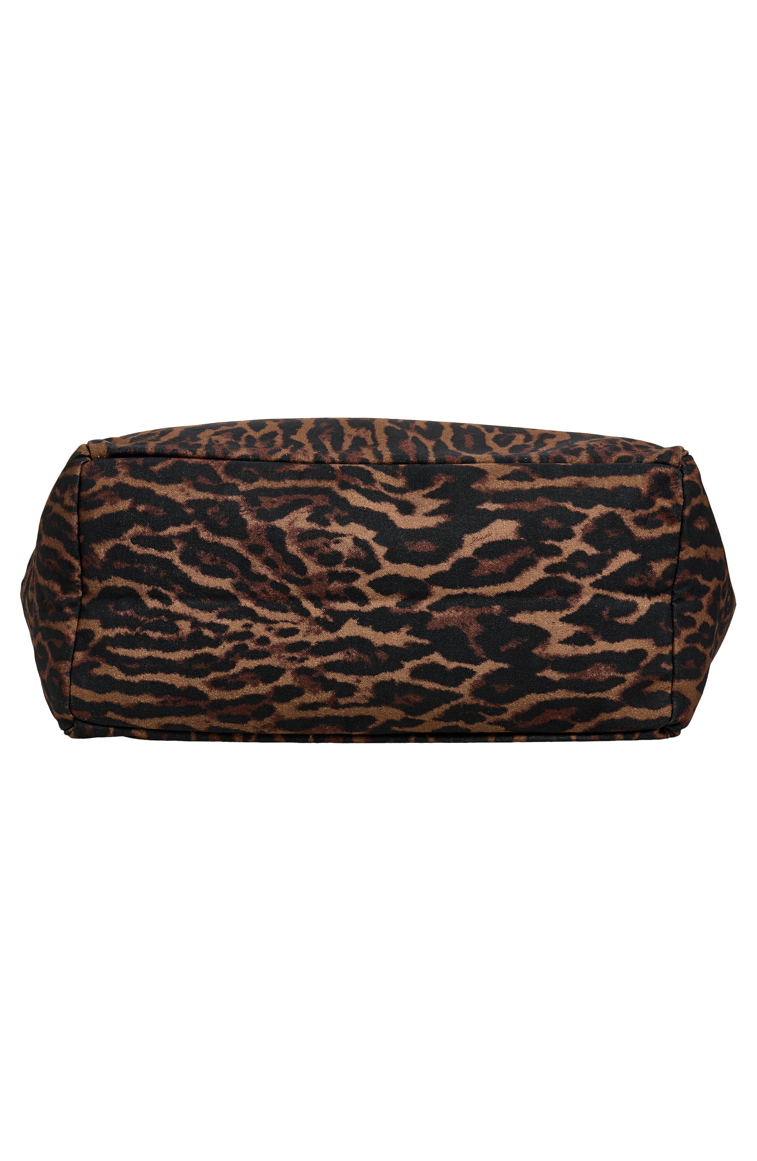 XXL Easy Shopper Leopard Print Tote, Alternate, color, AUTUMN MAPLE