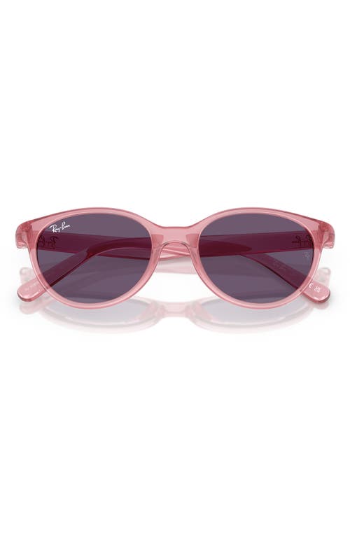 Ray Ban Ray-ban Kids' 45mm Oval Sunglasses In Transition Pink