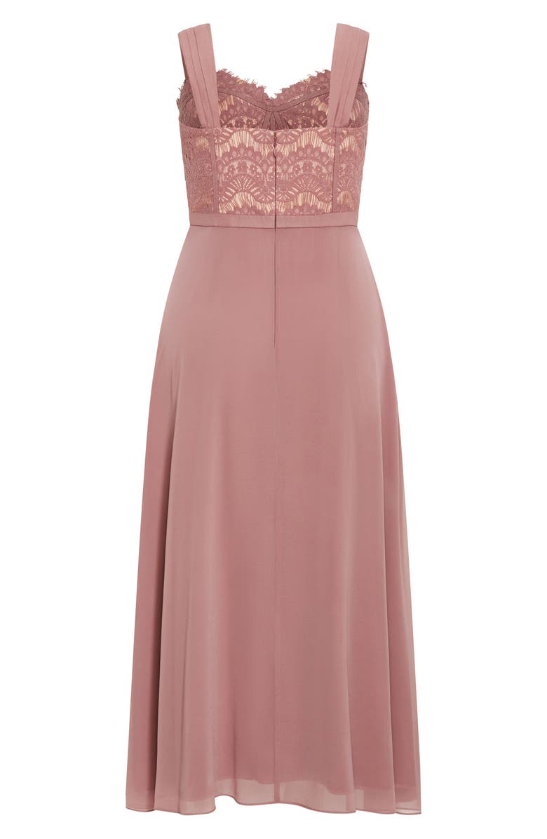 City Chic Sweet Evie Dress, Alternate, color, Antique Rose