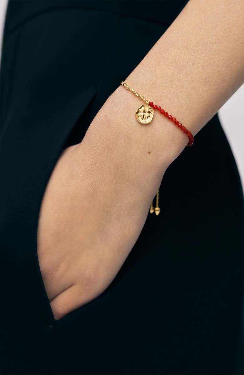 Monica Vinader Lunar New Year Lucky Friendship Bracelet, Alternate, color, Gold Vermeil