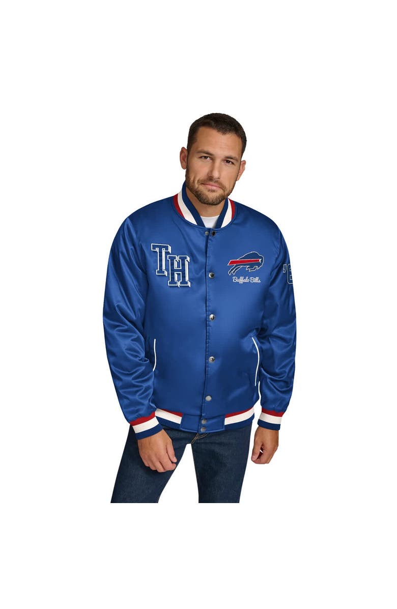 Tommy Hilfiger Men's Tommy Hilfiger Royal Buffalo Bills Dante Full-Snap Satin Jacket, Main, color, Royal