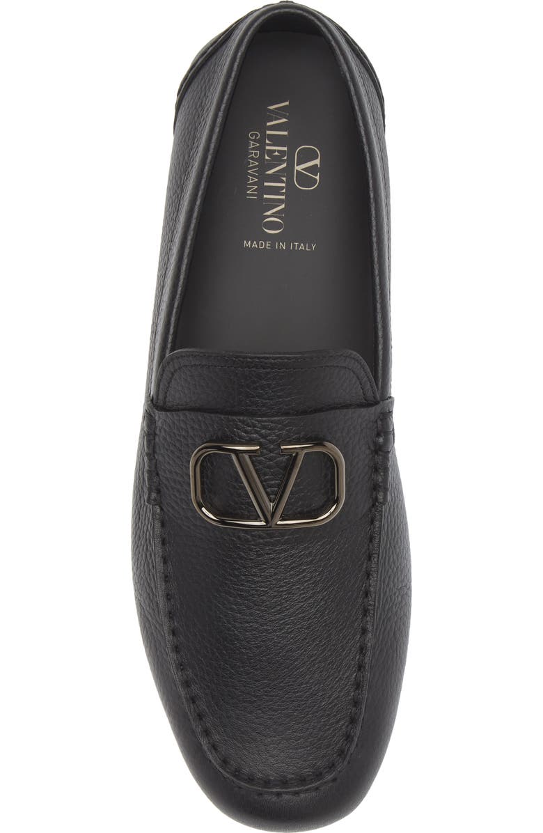 Valentino Garavani VLOGO Driving Shoe, Alternate, color, 0No-Nero