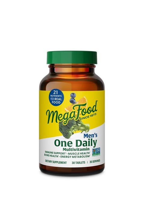 One Daily Multivitamin for Men with Methylated B12, Methylfolate for Muscle & Energy Metabolism, Vegetarian, 30 Tablets