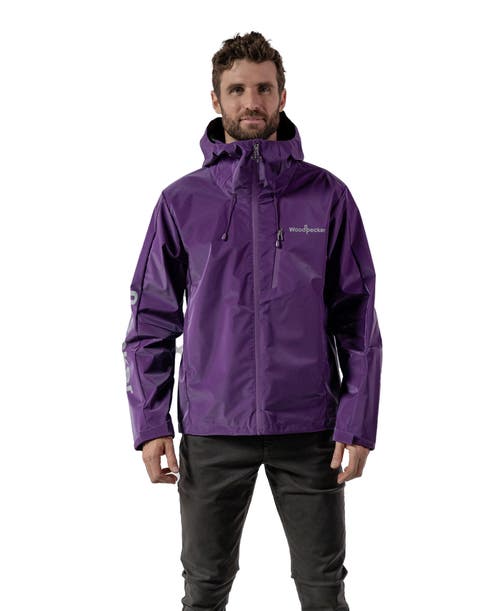 Woodpecker Wind Rain Shell Jacket In Purple
