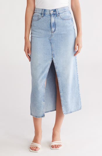 RAG & BONE RAG & BONE CLAIRE DENIM MIDI SKIRT