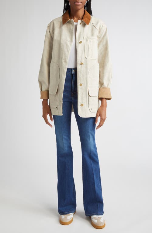 Veronica Beard Abbas Cotton Barn Jacket In Brown
