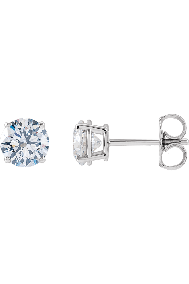 3 CT Lab-Grown Diamond Earrings in 14K Gold, Alternate, color, White