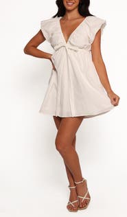 Petal & Pup Kathy Cotton & Linen Babydoll Minidress
