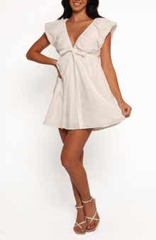 Petal & Pup Kathy Cotton & Linen Babydoll Minidress