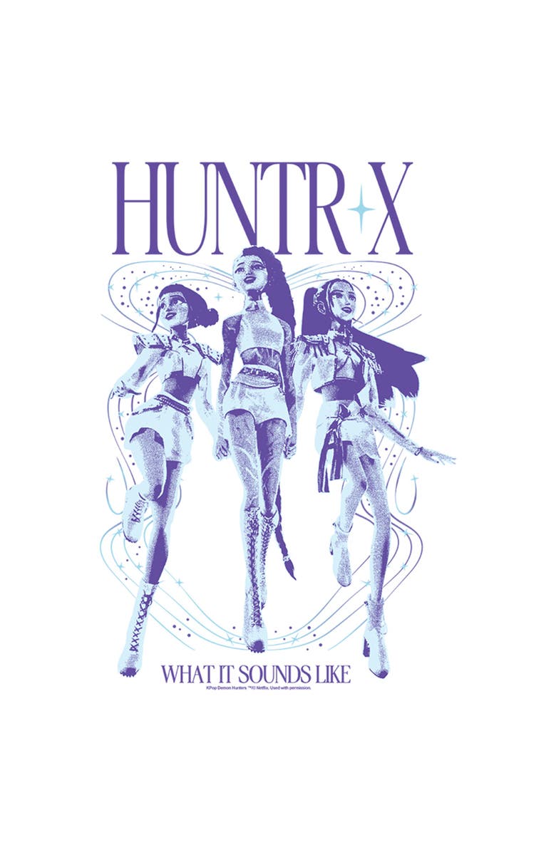 KPop Demon Hunters Girl's KPop Demon Hunters What It Sound Like  Graphic T-Shirt, Alternate, color, White