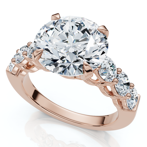 Bliss Diamond Certified 5ct Diamond Engagement Ring 14k Gold Or Platinum Lab Grown In 14k Rose Gold