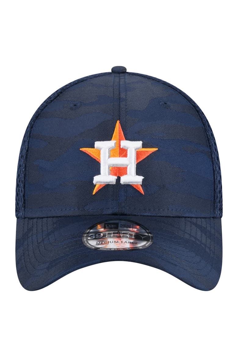 Men's New Era Navy Houston Astros Subtle Camo 39THIRTY Flex Hat, Alternate, color, Navy
