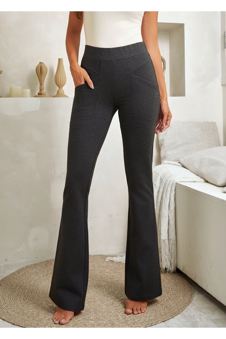 Journey DPYP Dress Pant Yoga Pant Bootcut, Alternate, color, Charcoal
