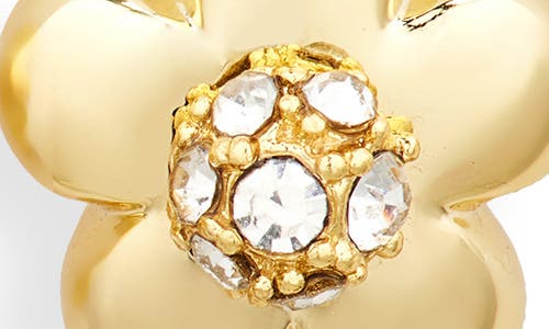 Marc Jacobs Small Daisy Stud Earrings In Gold/crystal