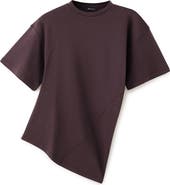 MANGO Asymmetric Fitted Cotton T-Shirt