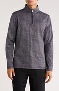 Bugatchi Stretch Cotton Quarter Zip Pullover