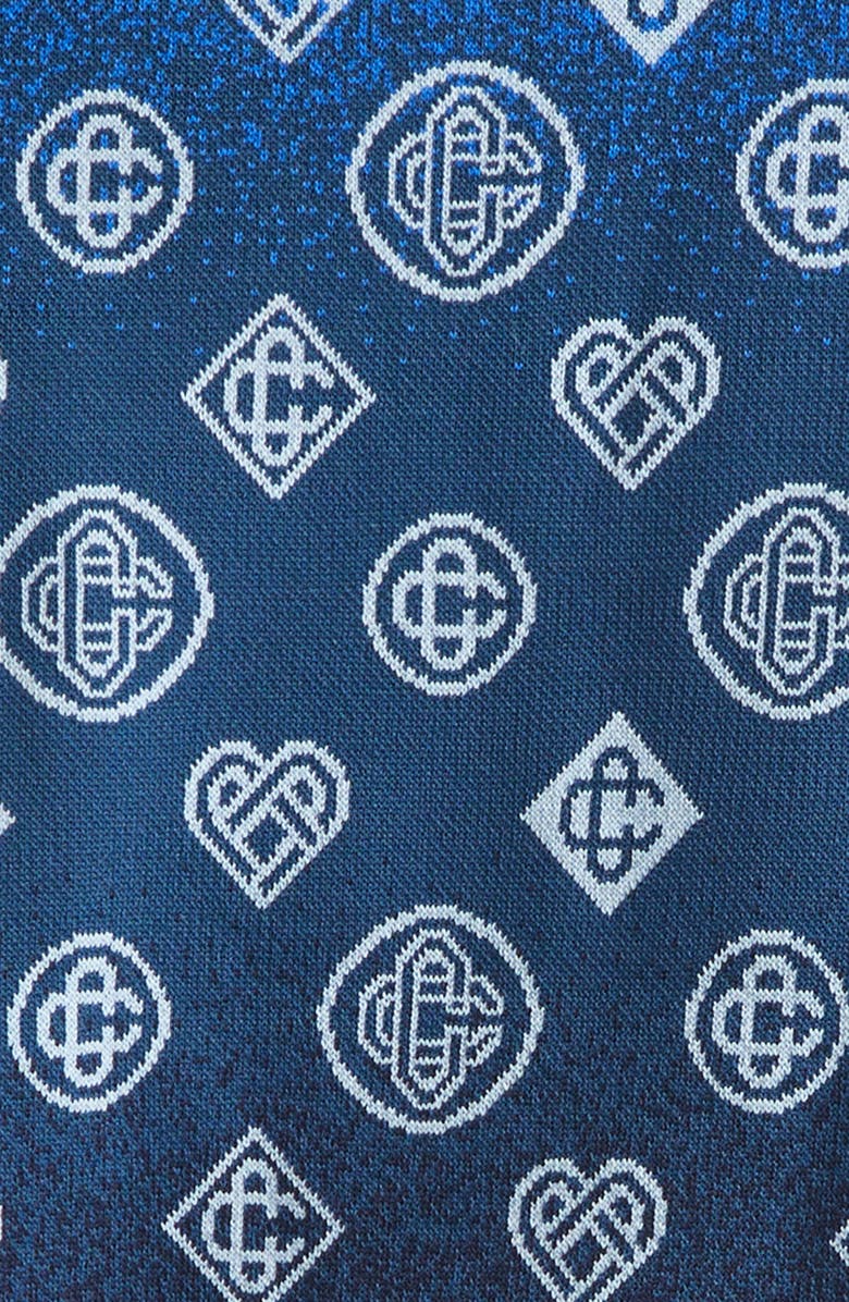 Casablanca Gradient Monogram Jacquard Polo Sweater, Alternate, color, Viscose Blend