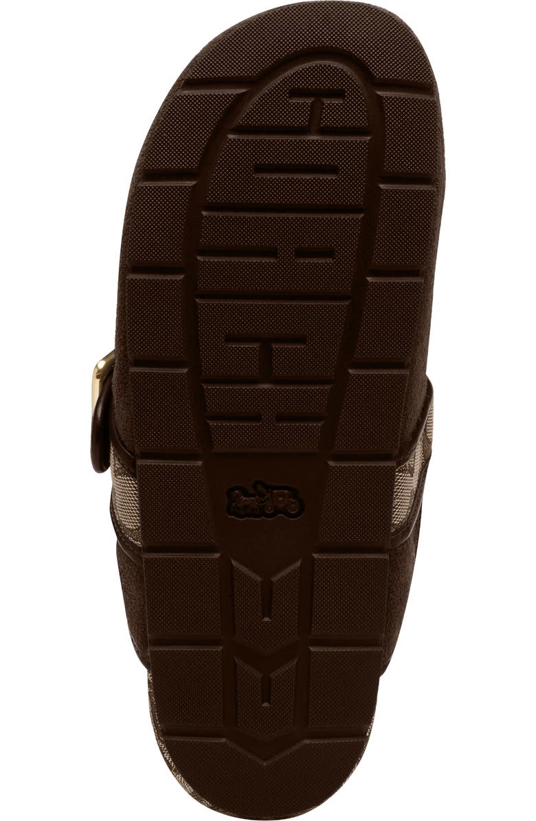 COACH Archival Buckle Mule, Alternate, color, Oak/ Chocolate