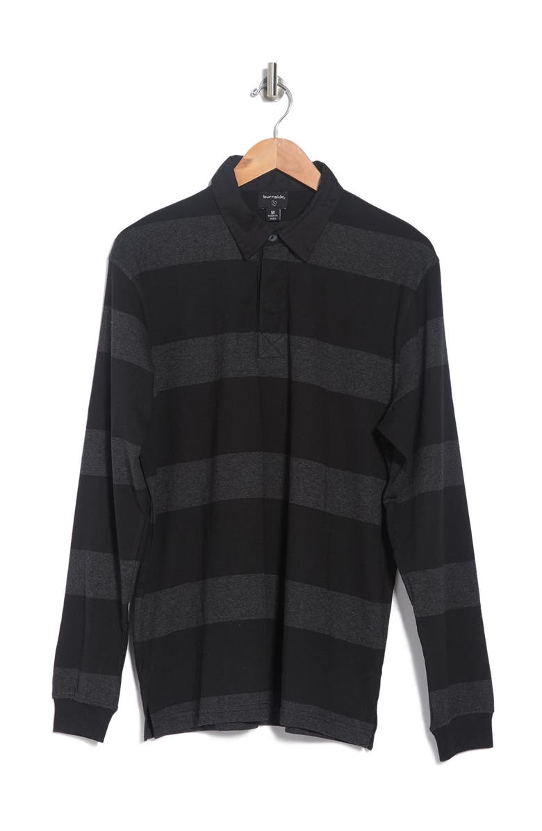 BURNSIDE Stripe Rugby Polo, Main, color,